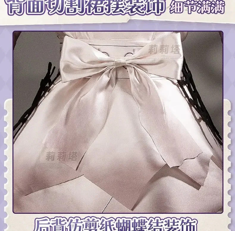 Shusheng-R Game Identity Ⅴ Tracy Reznik Mechanic Cosplay Costume Dress Crown Belt Accessories Prop Set Halloween Party Sweet Girl Uniform