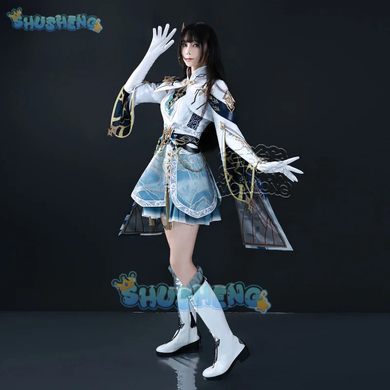 Shusheng Love And Deepspace Heroine LiuYunWanFeng Game Suit Gorgeous Dress Uniform Cosplay Costume Halloween Party Outfit Women