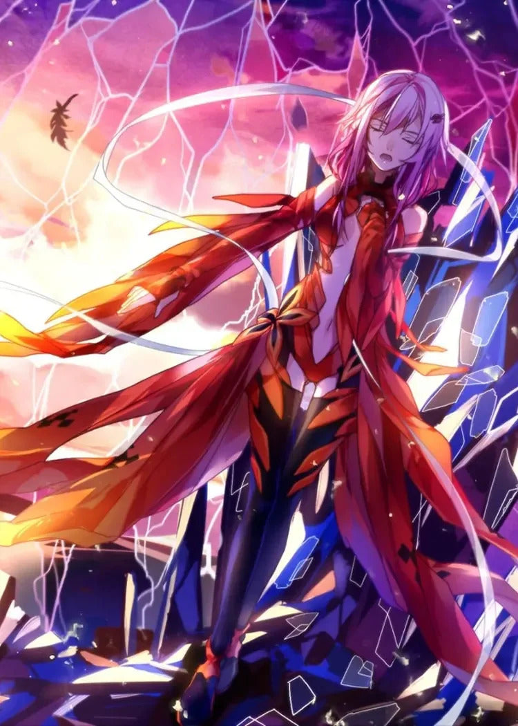 Inori Anime Cosplay Costume Guilty Crown Egoist Yuzuriha Cosplay Goldfish Red Sexy Jumpsuits Fighting Uniform Halloween For Suit