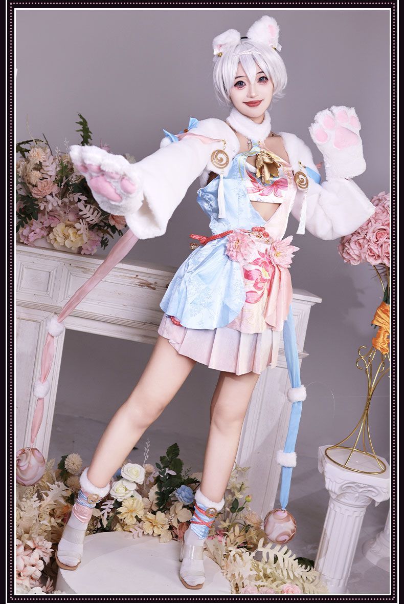 Anime Game Naraka: Bladepoint Feria Shen Cosplay Costume Chinese Style Hanfu Dress Winter Skirt Woman Sexy Kawaii Party Suit