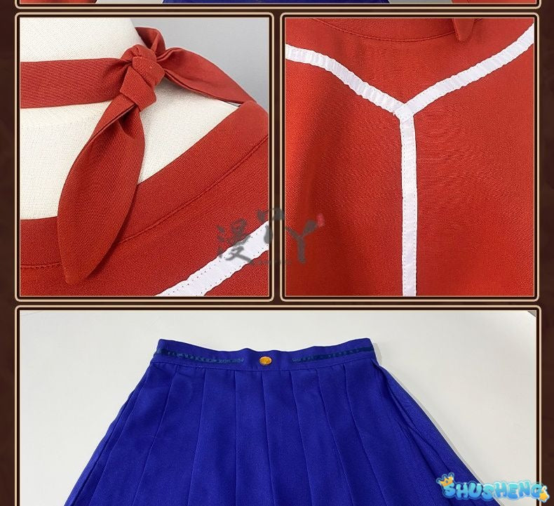 Anime Game MiSide Cosplay Steam Women Girl Top Skirt Tie Headband Hair Accessories Socks JK Uniform Full Suit Carnival Costume