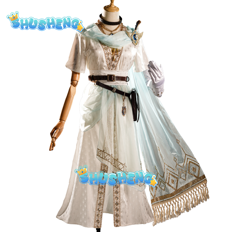Game Identity V Eli Clark Seer The pure white prophet under the truth cosplay suit Halloween Party Event COS Christmas Gift
