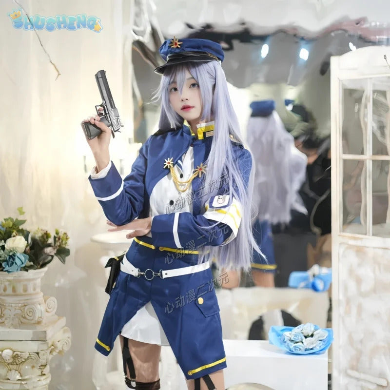 Shusheng-N Vladilena·Milize 86- Eighty Six - Cosplay Costume Wig Hat Shoulder Bag Socks Dress Sweet JK Uniform Halloween Campus Girl Set