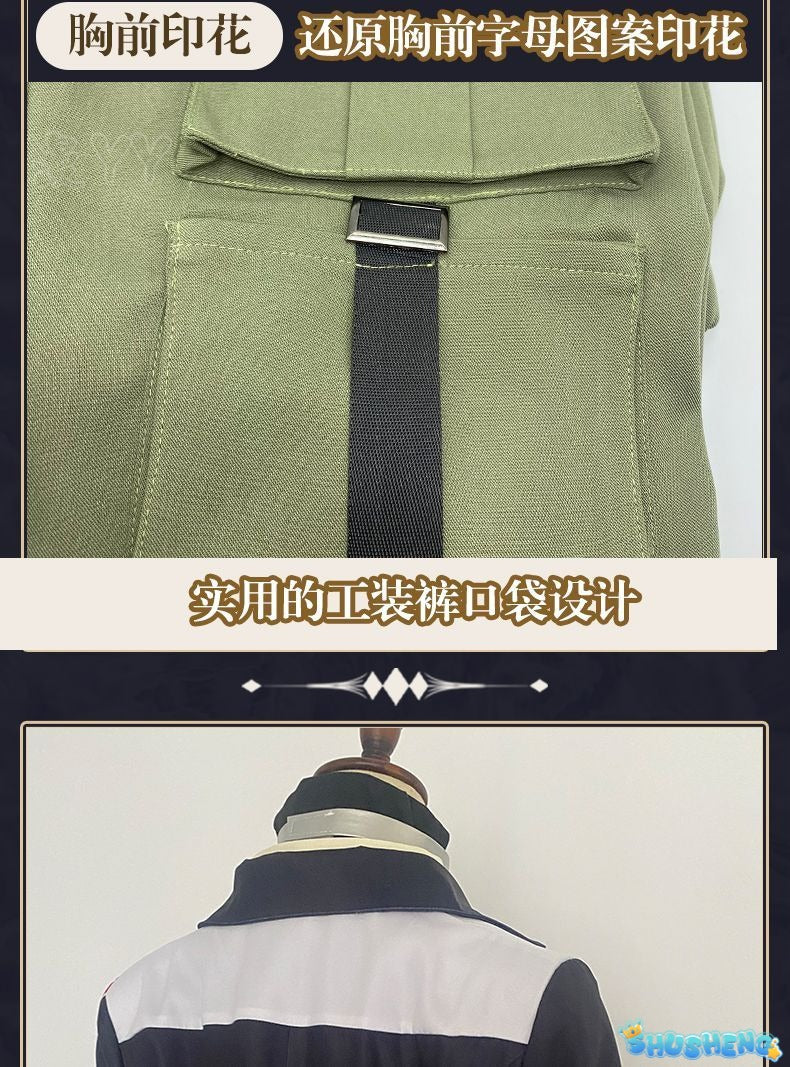 Alva Lorenz Cosplay Costume Identity V Hermit Suit Handsome Uniform Halloween Carnival Suit Fancy Outfits