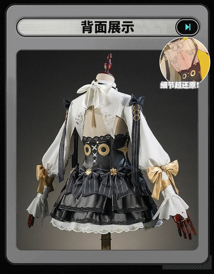 Zenless Zone Zero Astra Yao Cosplay Costume Black Dress Uniform Halloween Carnival Party Christmas Play Role Clothes Clothing
