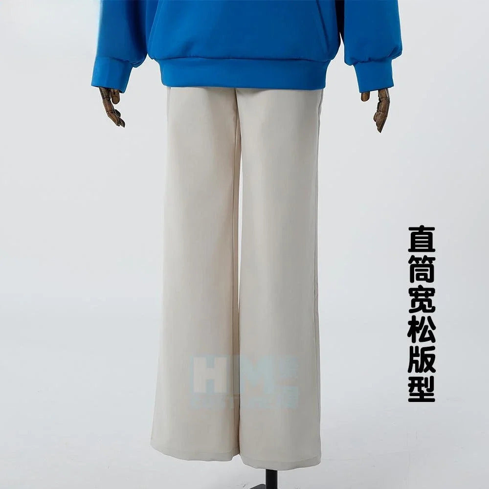 Asakura Shin Cosplay Anime Costume Sakamoto Days Uniform Bule Sweatshirt Leisure Suit Disguise Halloween Party Outfits Men