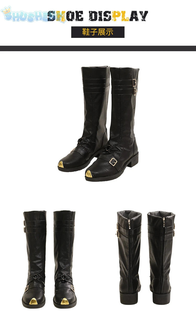 Sephiroth FF14 Game Final Fantasy Cosplay Blue Rose Thorn Night Costume Shoes Accessories props jackets Halloween Party Uniform