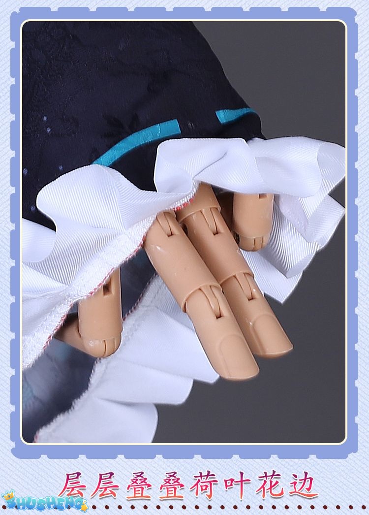 Anime Virtual Idol Pomu Rainpuff Cosplay Costume NIJISANJI EN Lazulight Member Maid Attire Lolita Woman Kawaii Party Suit