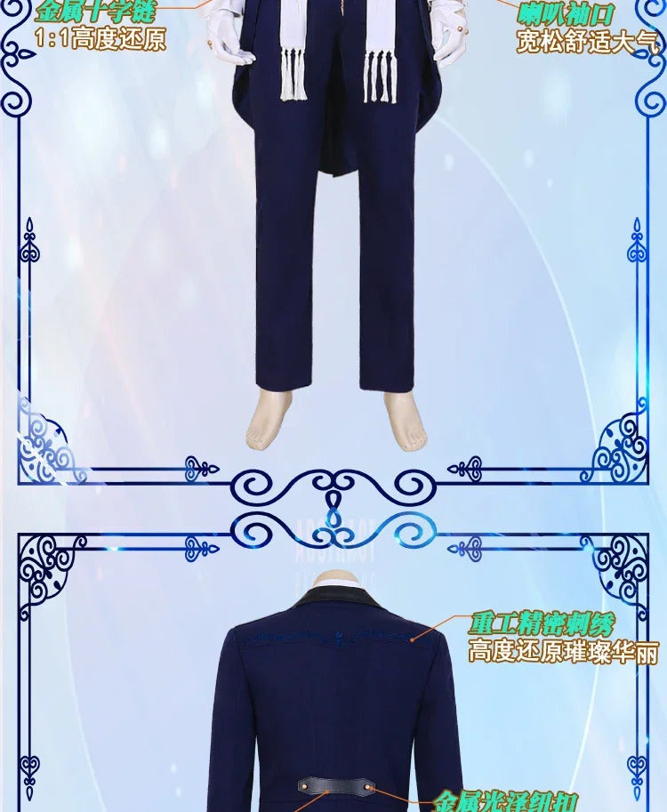 Love and Deepspace Rafayel Cosplay Costume Sea Demon Lament Uniform Halloween Carnival Party Christmas Play Role Clothing