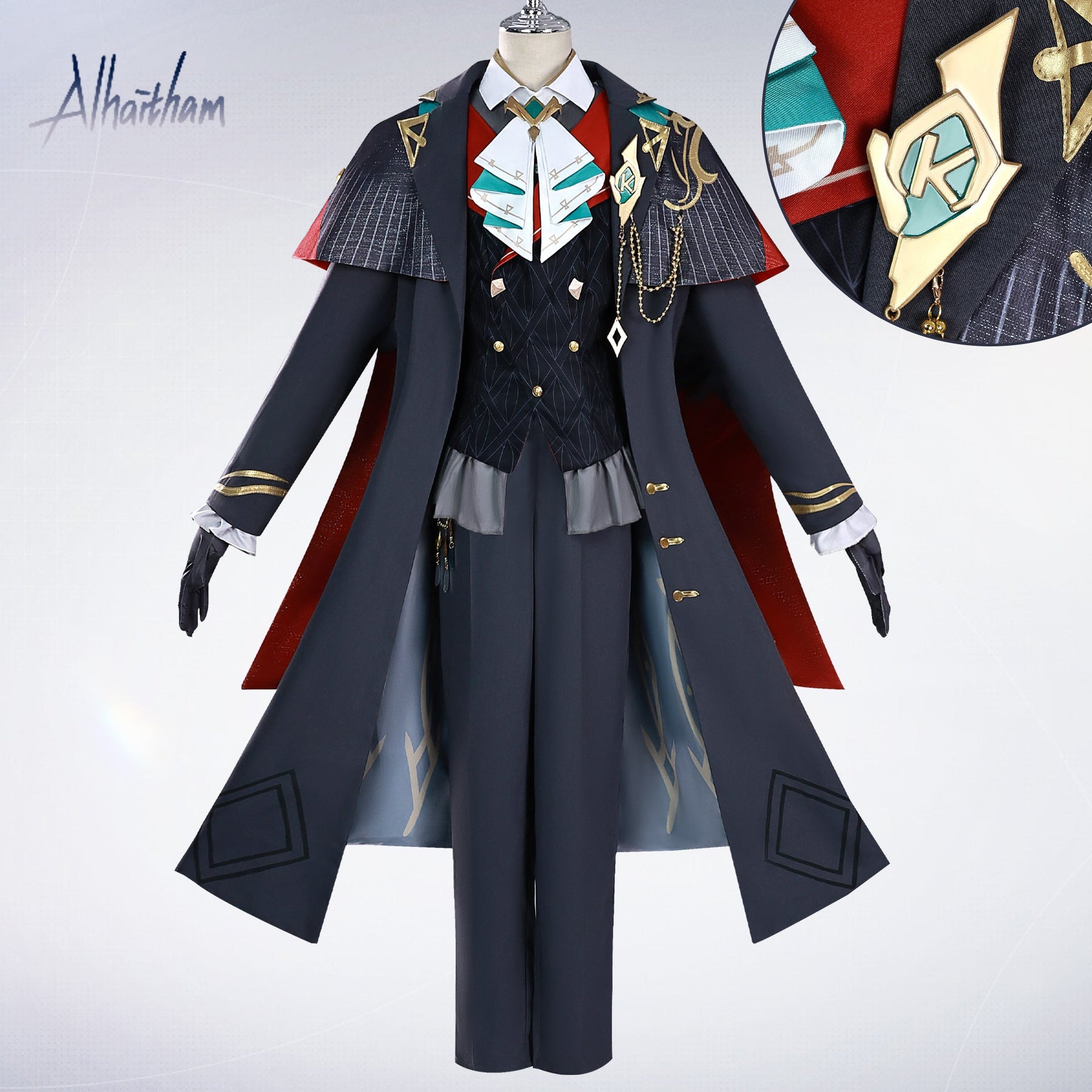 Game Genshin Impact Alhaitham Kaveh Cosplay Costume Fancy Suit Full Set Collaboration Suits For Women Men Halloween Party Props