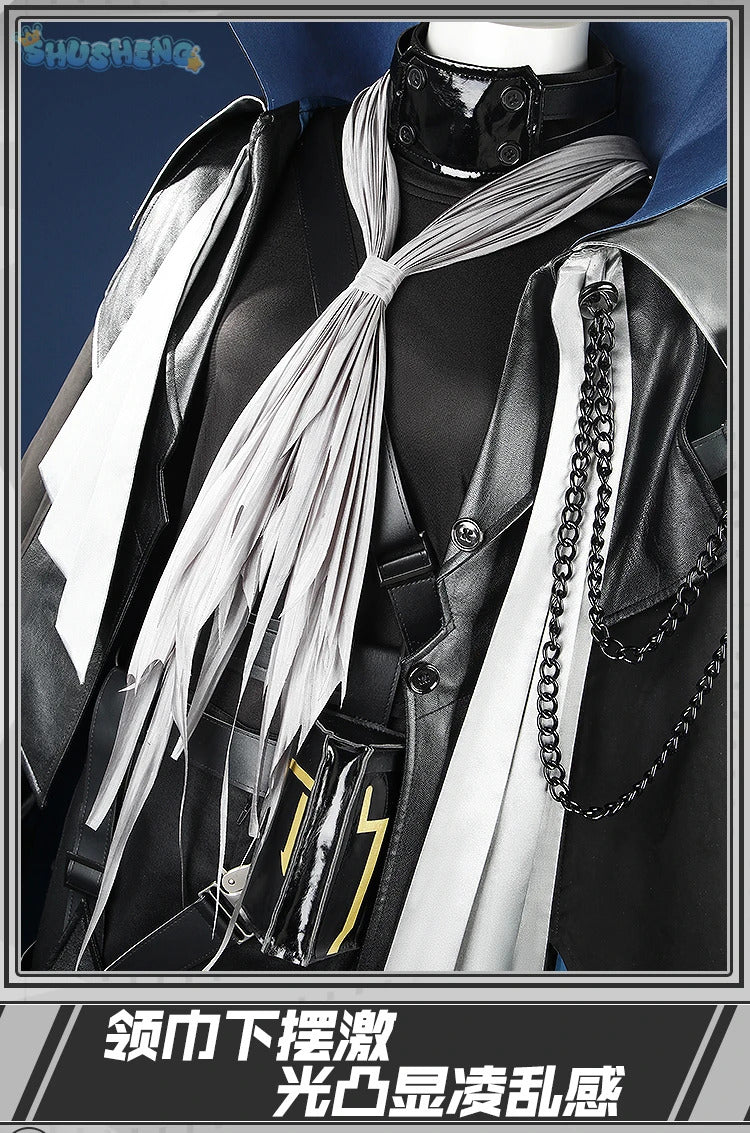 Shusheng Arknights Ulpianus Cape Hat Cosplay Costume Cos Game Anime Party Uniform Hallowen Play Role Clothes Clothing