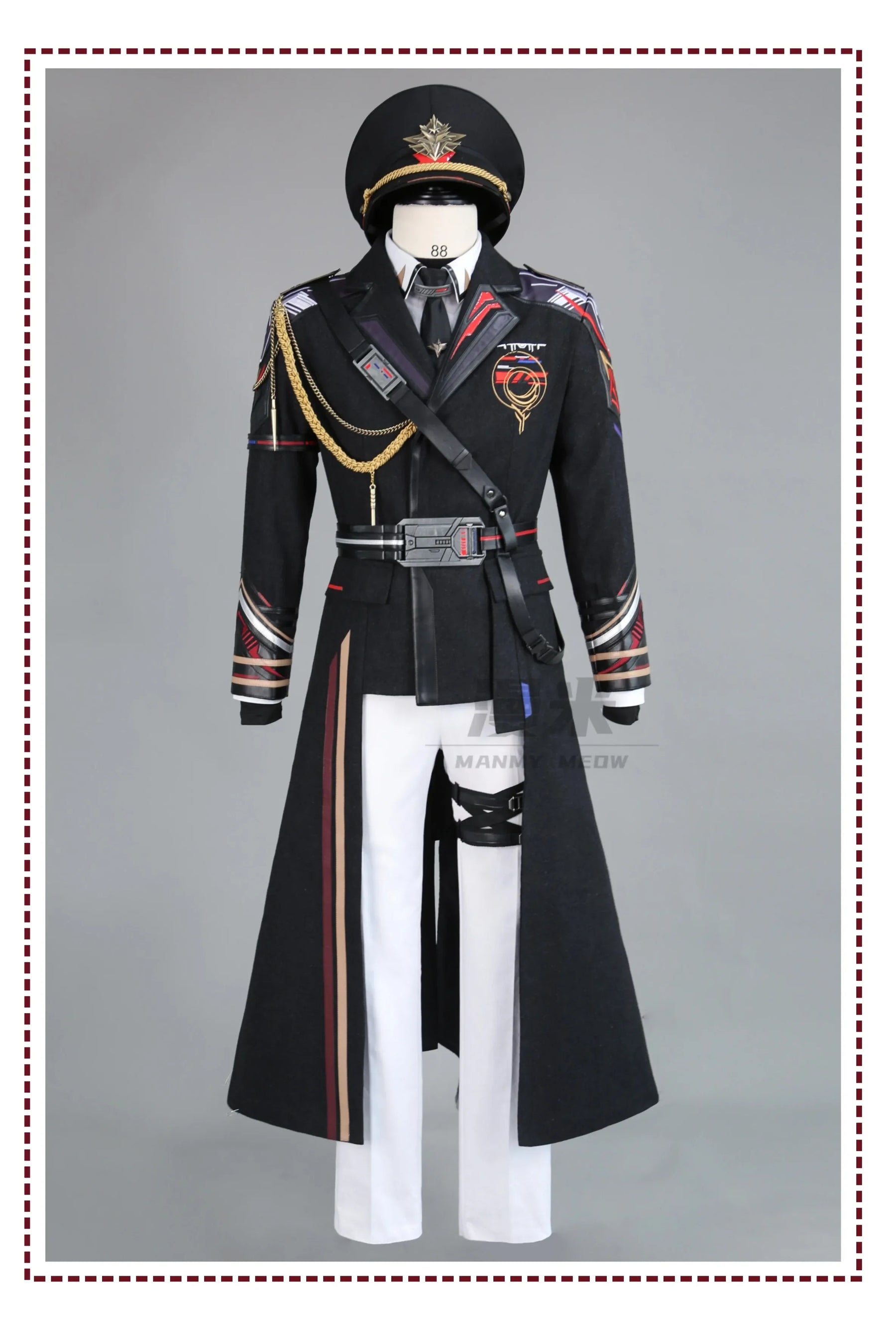 Shusheng-R Love And Deepspace Caleb Cosplay Costume Far Air Naval Officer Uniform Halloween Party for Women Men Carnival