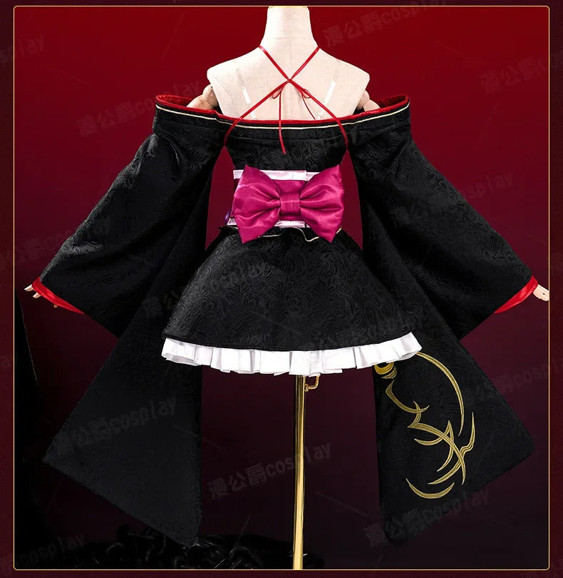 New Unbreakable Machine-Doll Yaya cosplay costume Halloween Party Sweet Woman Kimono Dress Headwear Socks Props Wig Uniform Set