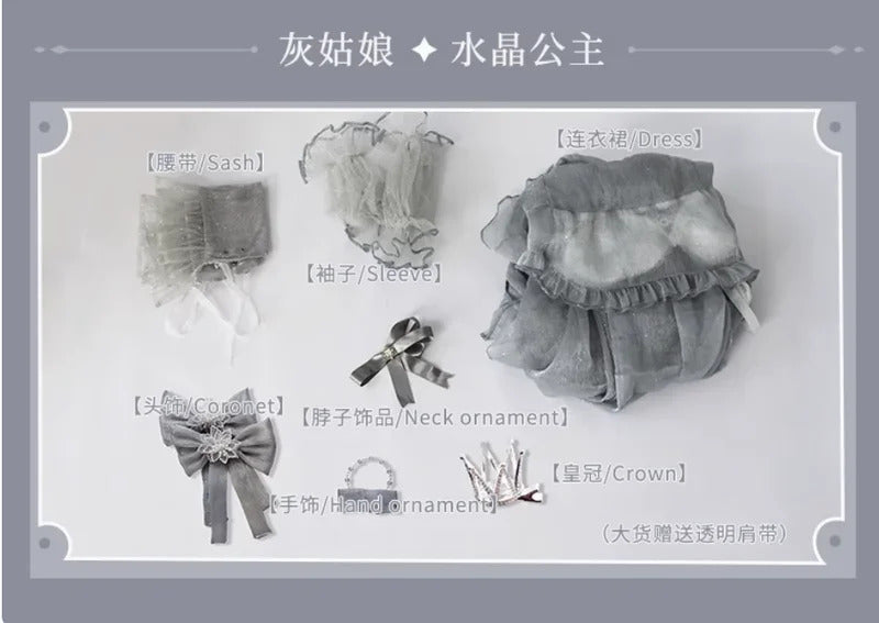 Goddess Of Victory: Nikke Cinderella Crystal Princess Cosplay Costume Cos Game Anime Party Uniform Hallowen Play Role Clothes