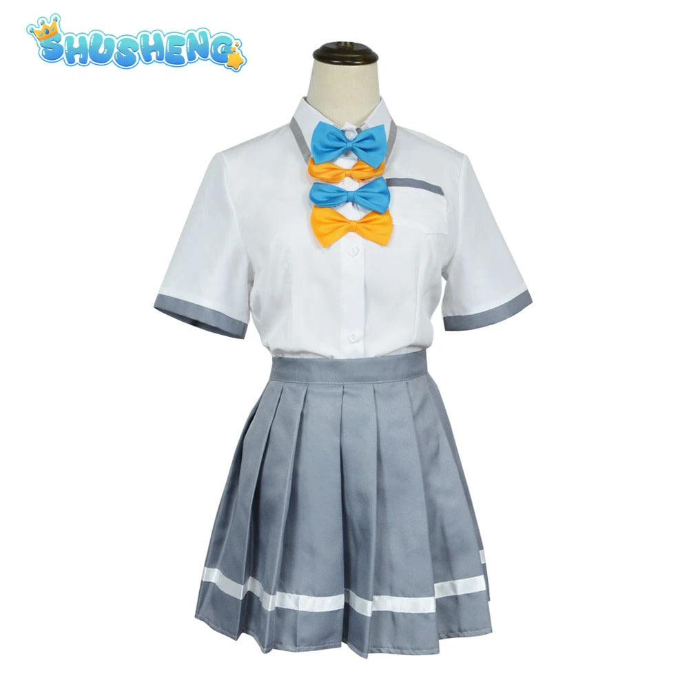 Anime Makeine Too Many Losing Heroines Anna Yanami Cosplay Costume Chika Komari JK Skirt Lemon Yakishio Halloween for Women