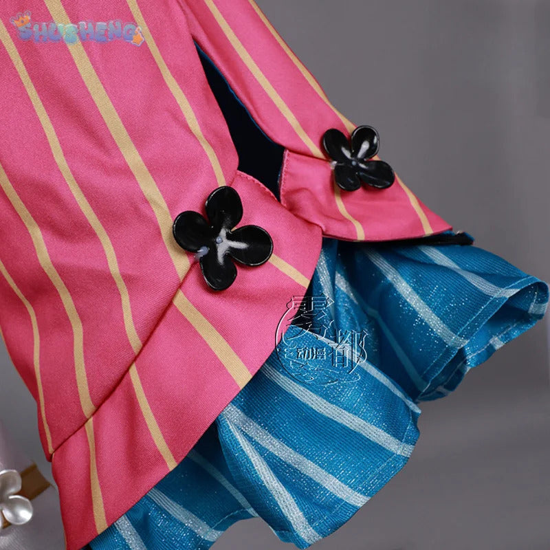 Game Wuthering Waves Carlotta Montelli Cosplay Costume Halloween Carnival Dress Wig Shoes Prop Set Sweet Lolita Woman Uniform