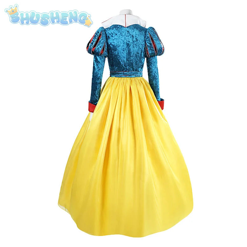 New Movies of 2025 Snow White cosplay Costume Adult and Child Sizes Fairy Tale Sweet Princess Dress Halloween Ball Woman Uniform