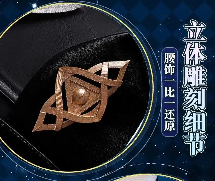 Honkai Star Rail Anaxa Cosplay Costume Uniform Earrings Anaxagoras Grove of Epiphany Amphoreus Halloween Party for Women Men