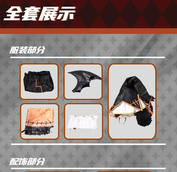 Anime Date A Live Kyono Natsumi Cosplay Costume Sexy dress, hat, accessory set, carnival party, men's and women's uniform