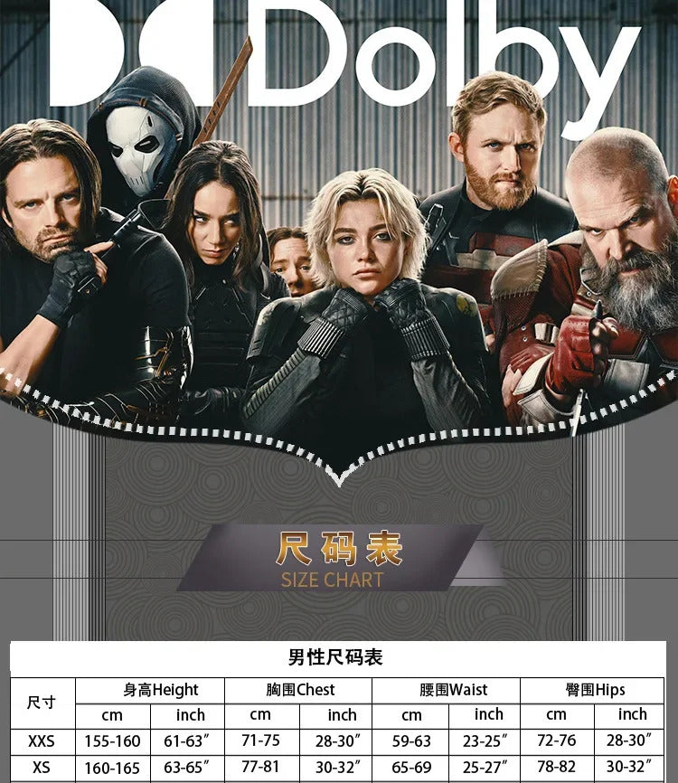 Movie Thunderbolts Red Guardian Cosplay Costume Uniform Halloween Carnival Party Christmas Play Role Clothes Clothing