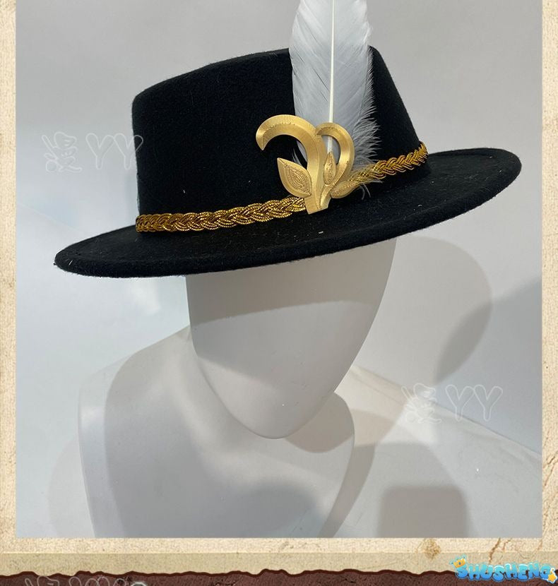 Identity V Norton Campbell Prospector Cosplay Costume Coat shirt shawl vest tie hat props Halloween gorgeous knight uniform set
