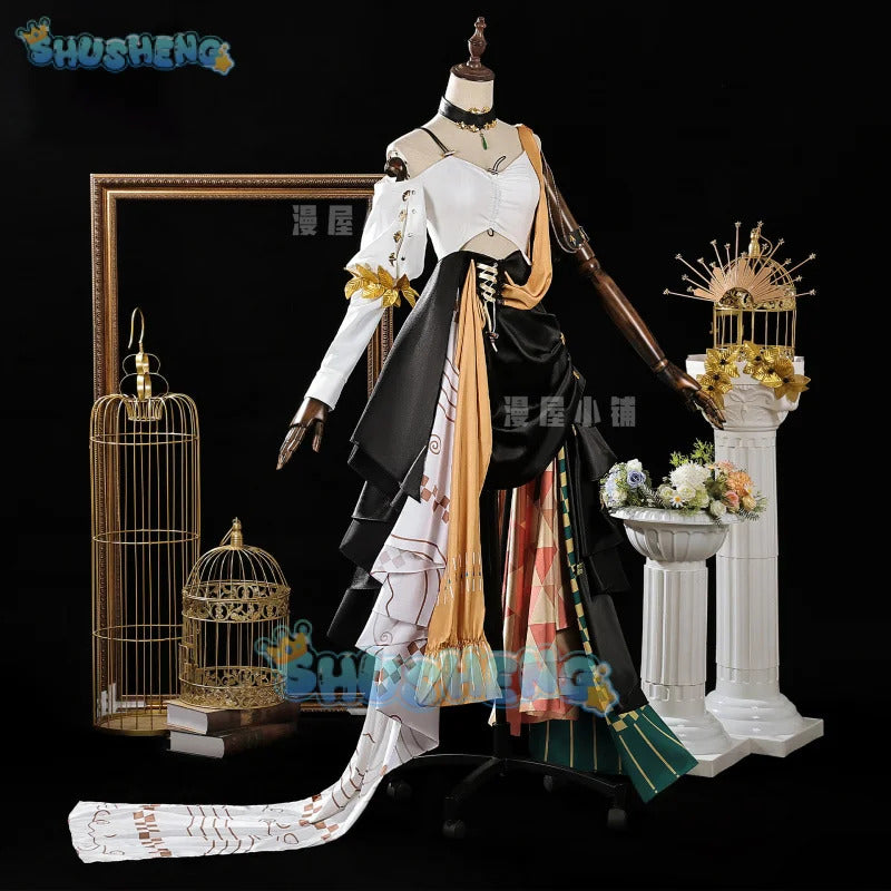 Arknights Walking in the Golden Dream Muelsyse Cosplay Costume Uniform Halloween Carnival Party Christmas Play Role Clothes