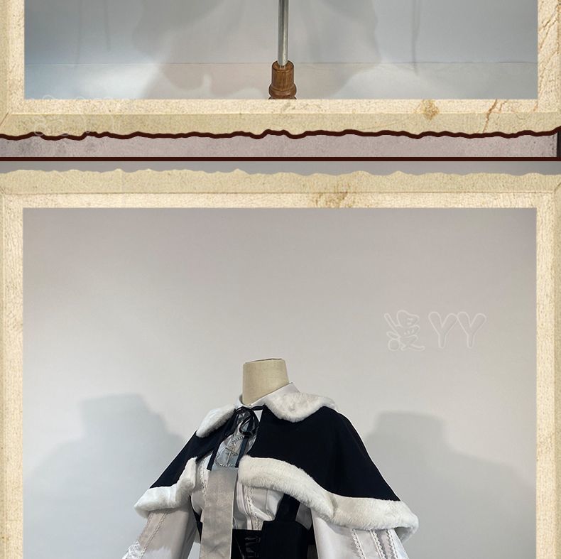 Anime Yosuga No Sora Kasugano Sora Cosplay Costume Winter Fur Collar Shawl Skirt Lolita Woman Cute Christmas Party Suit