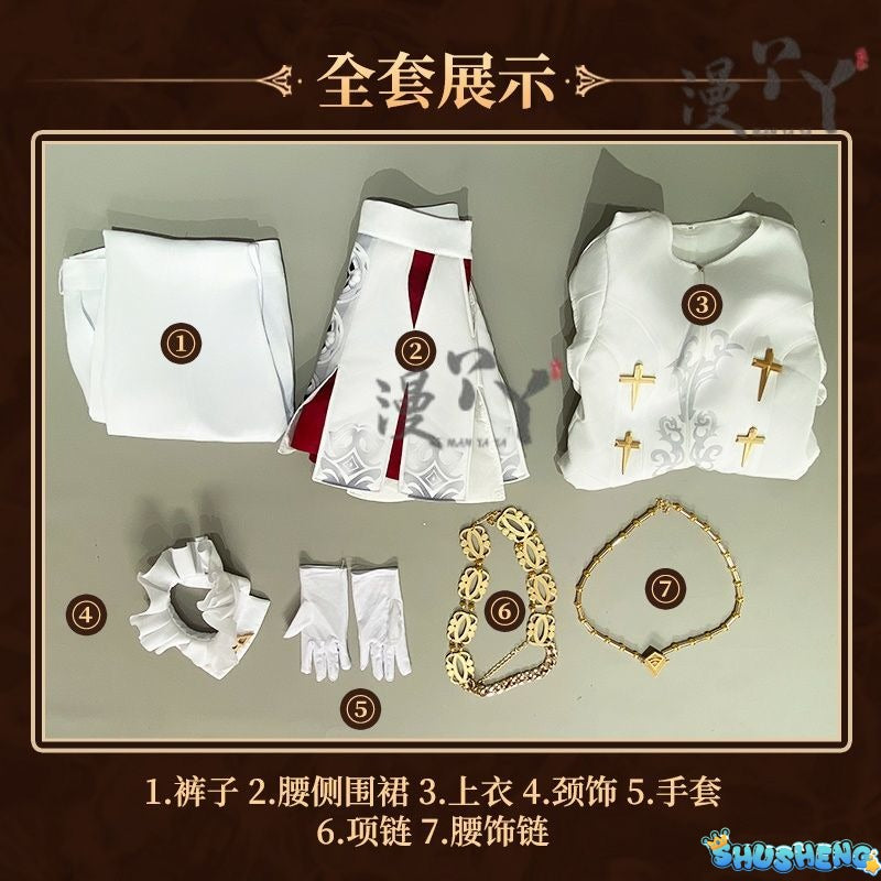 Identity Ⅴ Joseph Desaulniers Photographer Cosplay Costume Halloween party glamorous uniform accessorie props wig men women Set
