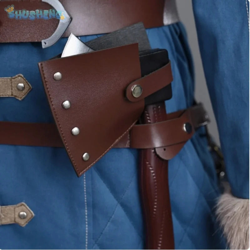 Lies of P: Overture Male lead P Cosplay Costume Coat pants belt props accessories scarf set Halloween party new fashion uniform