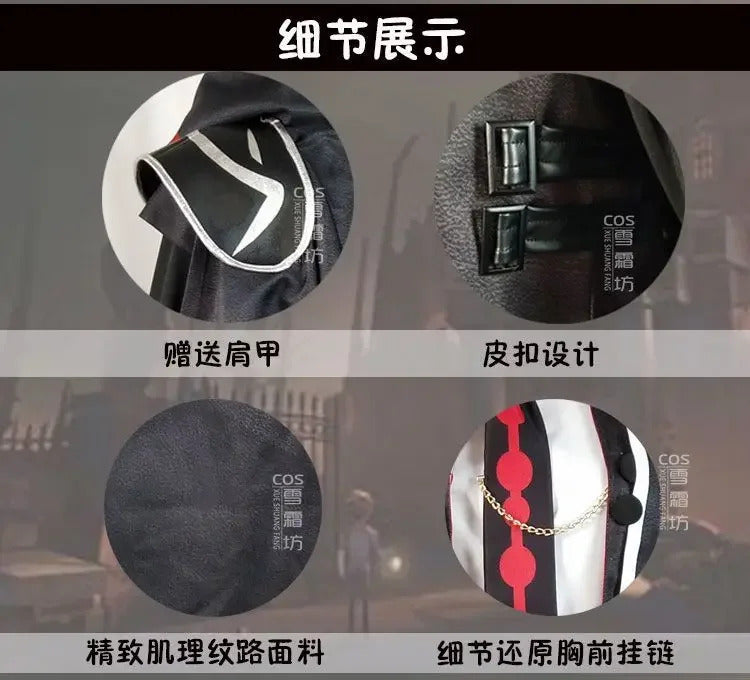 Anime Game Identity ⅤNaib Subedar Mercenary Cosplay Costume Uniform Halloween Carnival Party Christmas Play Role Clothes Suit