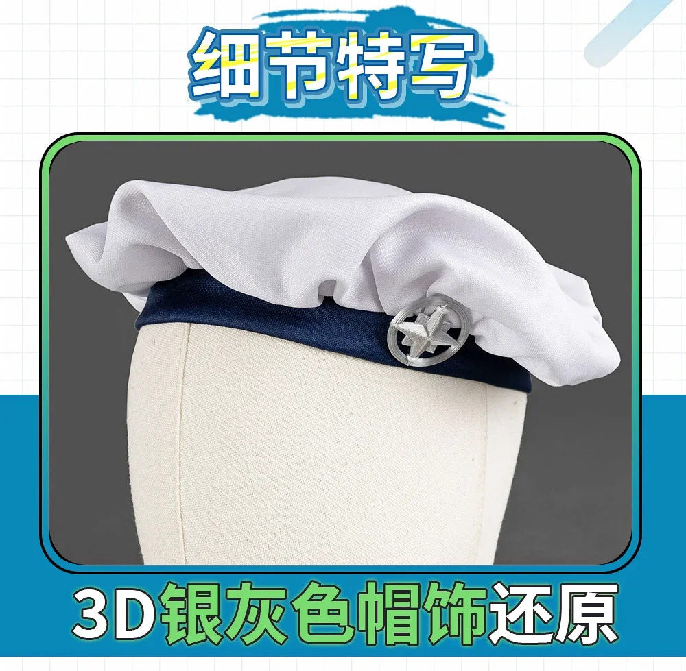 Shusheng-R BanG Dream! It's MyGO!!!!! Raana Kaname Cosplay Costume Girl Halloween Party Sweet Uniform Hat Skirt Socks Belt Accessories Set