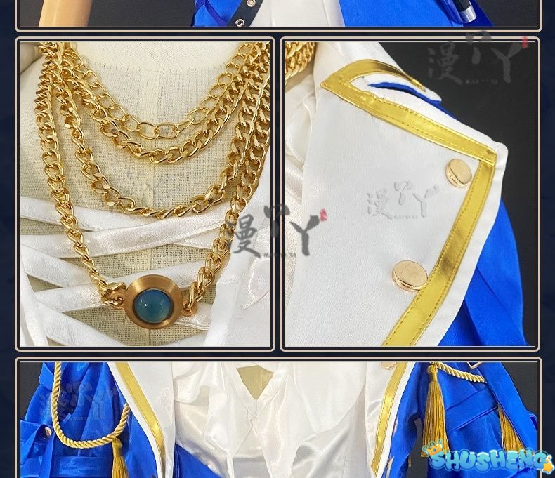 Prisoner Luca Balsa Cosplay Game Identity V Luca Costume Trench Uniform Suit Party Role Play Clothing Suit