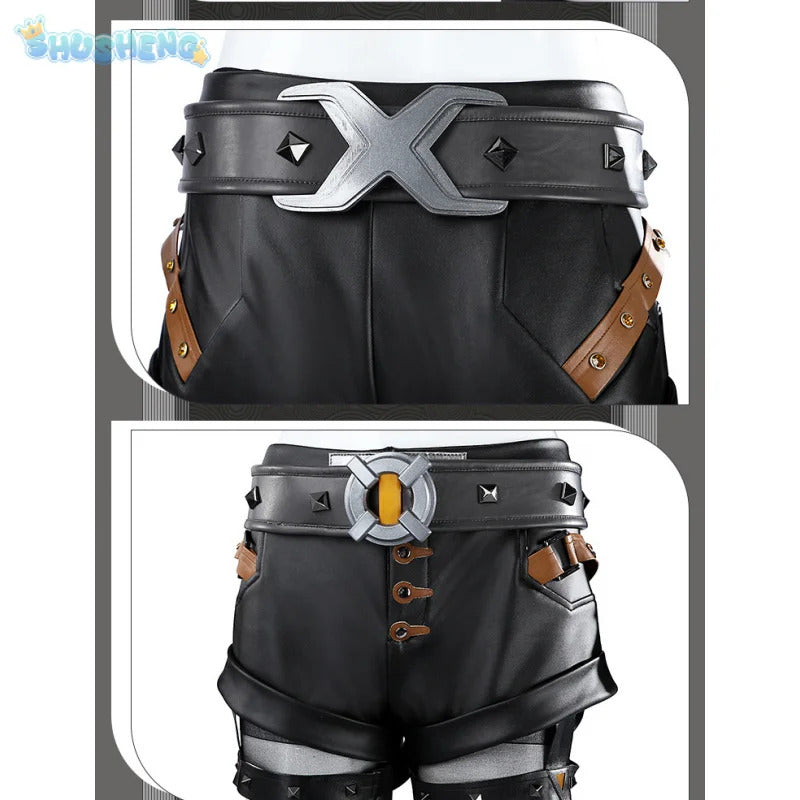 Shusheng-R Magic Game Cosplay Rivals Costume superhero Halloween carnival top shorts belt prop accessory set women's Fantasia Magic uniform