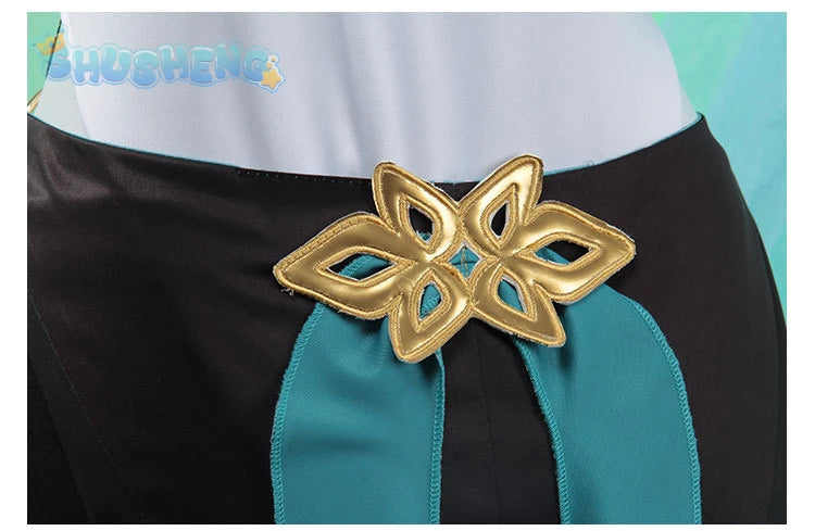 Game honkai: Star rail lingsha cosplay anime women fashion costume role play clothing Halloween carnival outfit full set