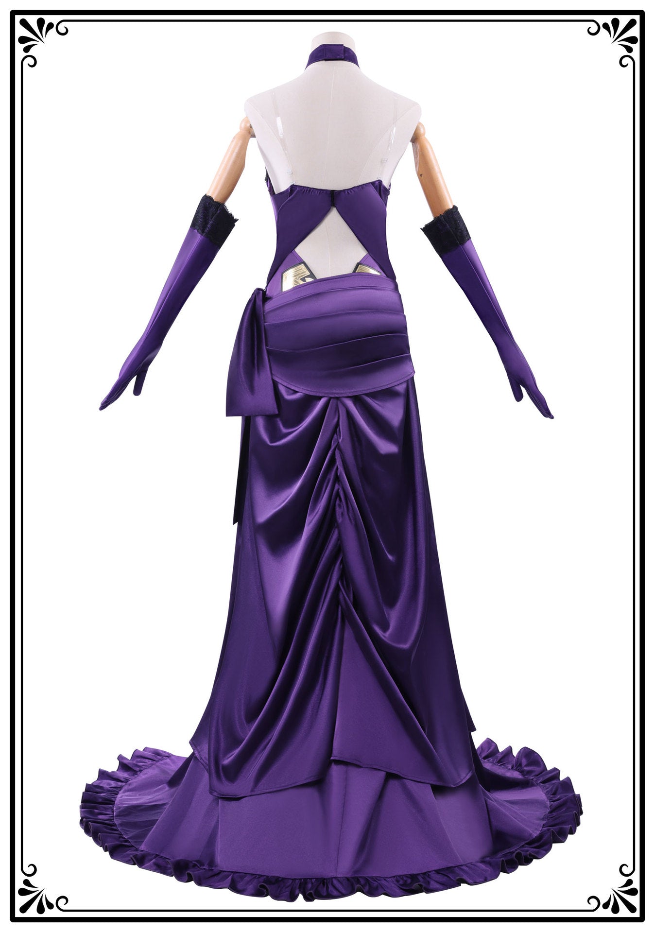In Stock Game Fate FGO Jeanne D'Arc Cosplay Costume Jeanne Alter Purple Elegant Dress Wig Halloween Party Uniform for Women
