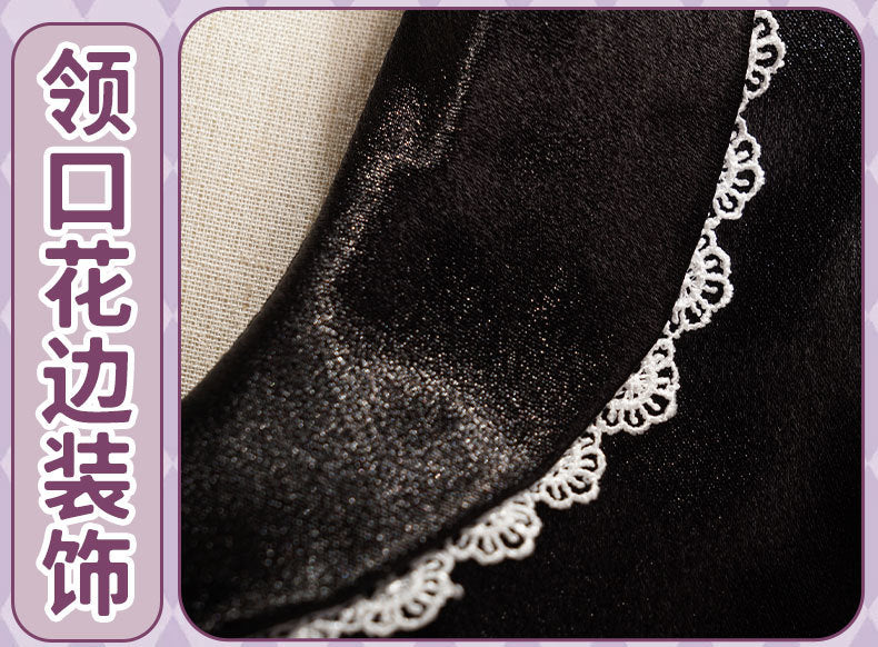 Akemi Homura Black Dress Anime Puella Magi Madoka Magica Cosplay Costume Lolita Dress Party Suit Halloween Uniform
