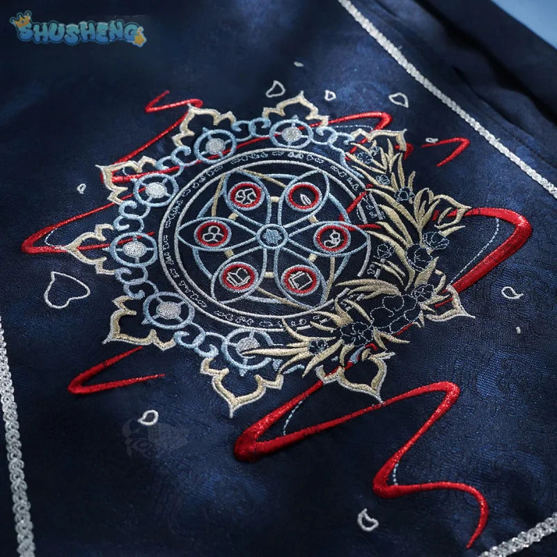 Frieren: Beyond Journey's End Frieren Cosplay Tianshan Snow Costume Halloween Party Sweet Chinese Uniform Dress Prop Wig Set