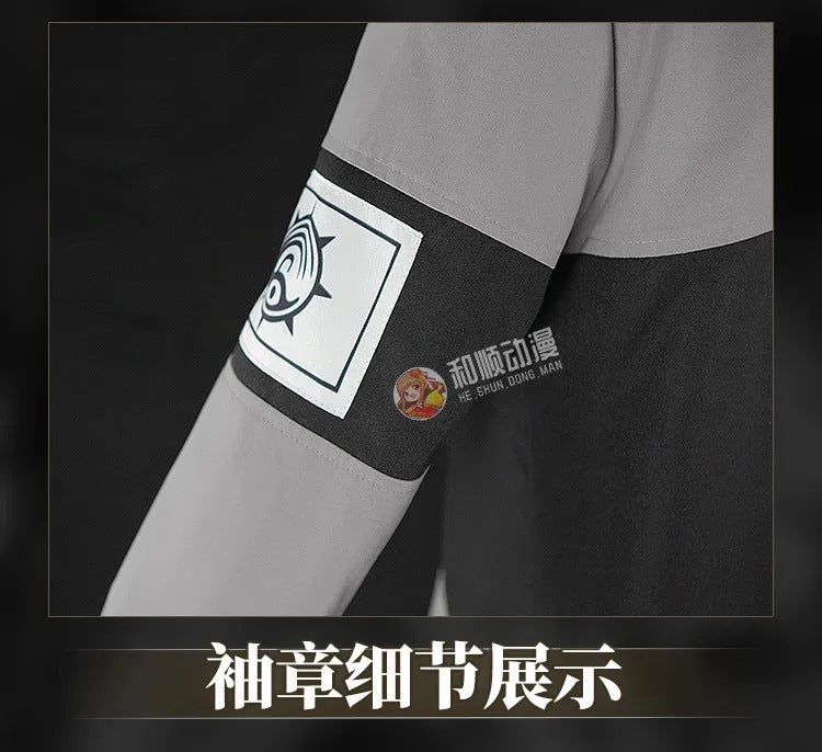 Anime Gachiakuta Enjin Cosplay Costume Uniform Earrings Choker Akuta Cleaners Halloween Party for Women Men Carnival Prop