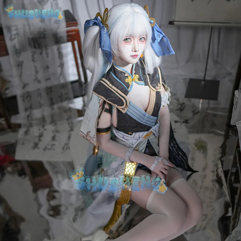 Wuthering Waves Jinhsi Women Cosplay Costume Uniform Halloween Carnival Party Christmas Play Role Clothes Clothing