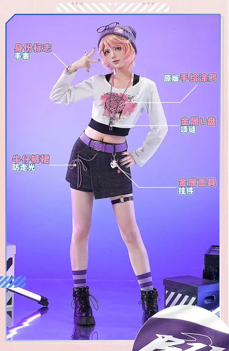 Identity Ⅴ Mechanic Cosplay Costume Tracy Reznik BLK IDV-ES Uniform Halloween Carnival Party Christmas Play Role Clothe Clothing