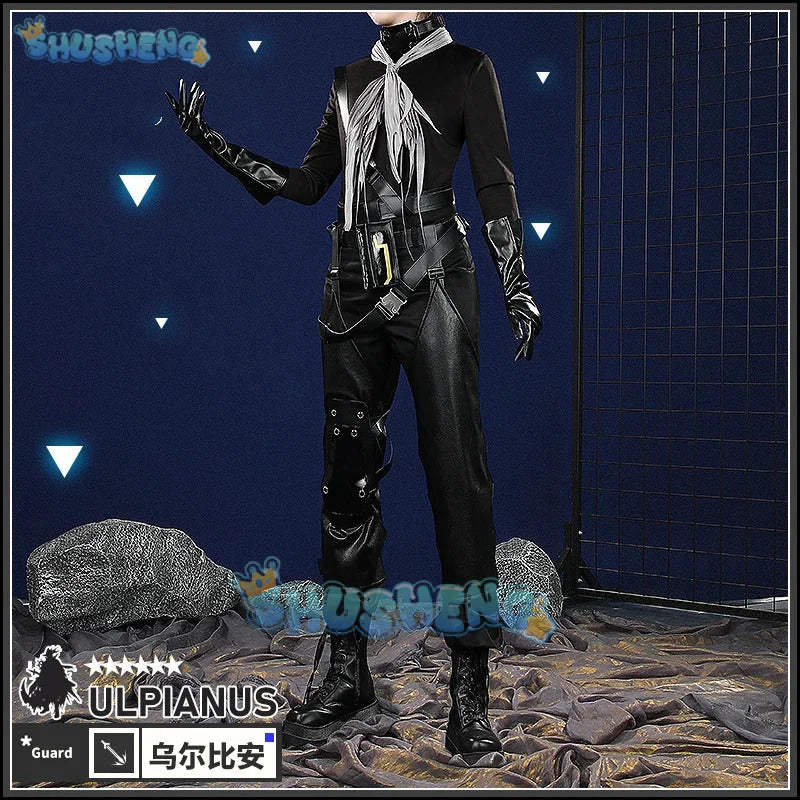 Shusheng Arknights Ulpianus Cape Hat Cosplay Costume Cos Game Anime Party Uniform Hallowen Play Role Clothes Clothing