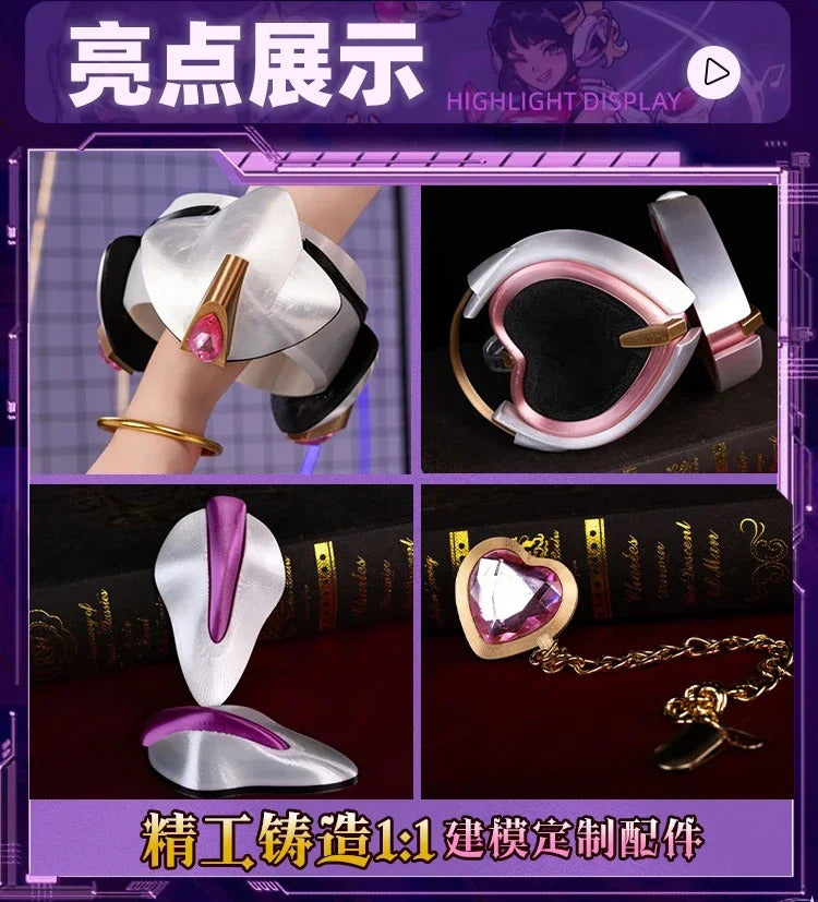 Game Juno OVERWATCH2 Cosplay OW Linkage Girl Goup Costume Halloween Party Sweet Women Uniform Props Accessories Set