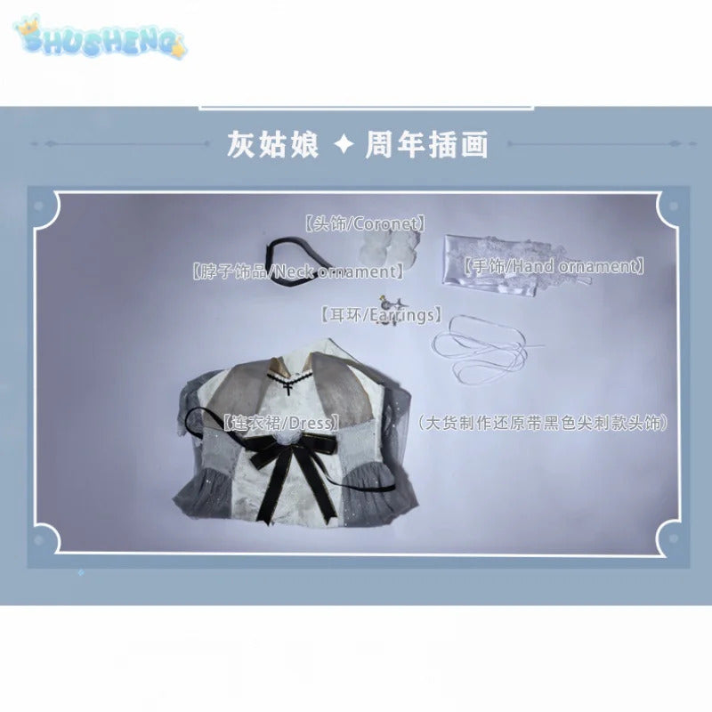 NIKKE:The Goddess of Victory Cinderella Cosplay Costume Anniversary Illustration Dress Halloween Carnival Sweet Lolita Uniform