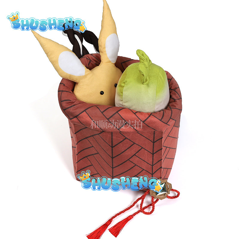 Yao Yao Cosplay Costume Game Genshin Impact Yaoyao Party Cosplay Clothes Basket Wig Anime Halloween Dress Up Battle Suit Set