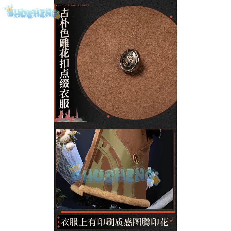 Reverse:1999 Windsong Cosplay Costume Coat shirt tie belt gloves necklace Halloween party Handsome man Woman uniform Full Set