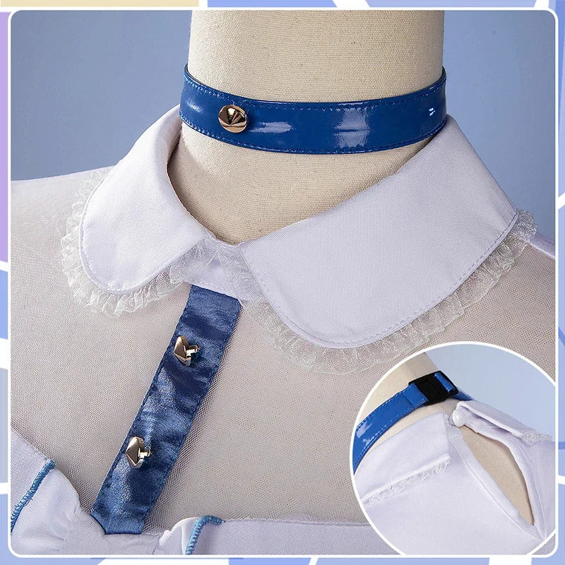 Shusheng-N Gakuen IDOLM@STER Kotone Fujita Cosplay Costume Halloween Carnival Sweet Lolita Dress Accessories Props Wig Men's Women's Set