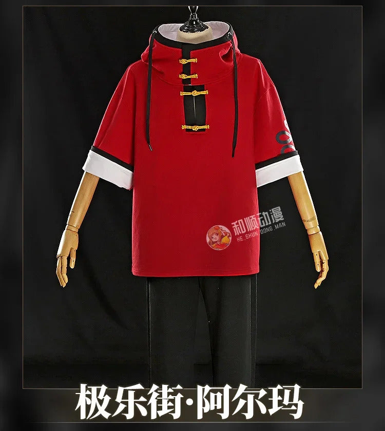 Gokurakugai Aruma Cosplay Costume Uniform Halloween Carnival Party Christmas Play Role Clothes Clothing for Men Shusheng