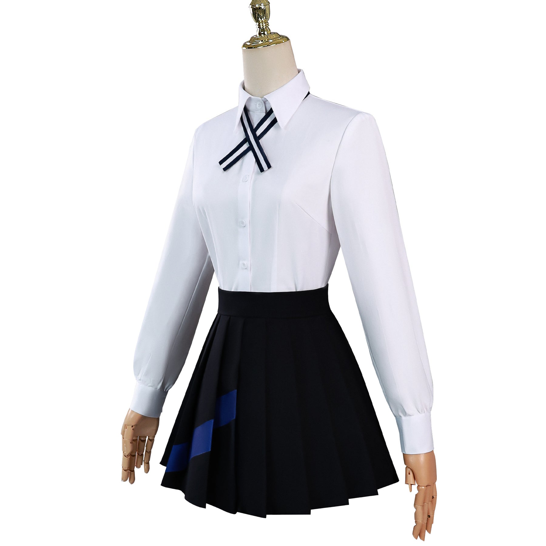 Nyaan Cosplay Anime Gundan Cosplay Costume Nyaan JK School Uniform Dress Wig Suit Halloween Cos Outfit for Girl Woman