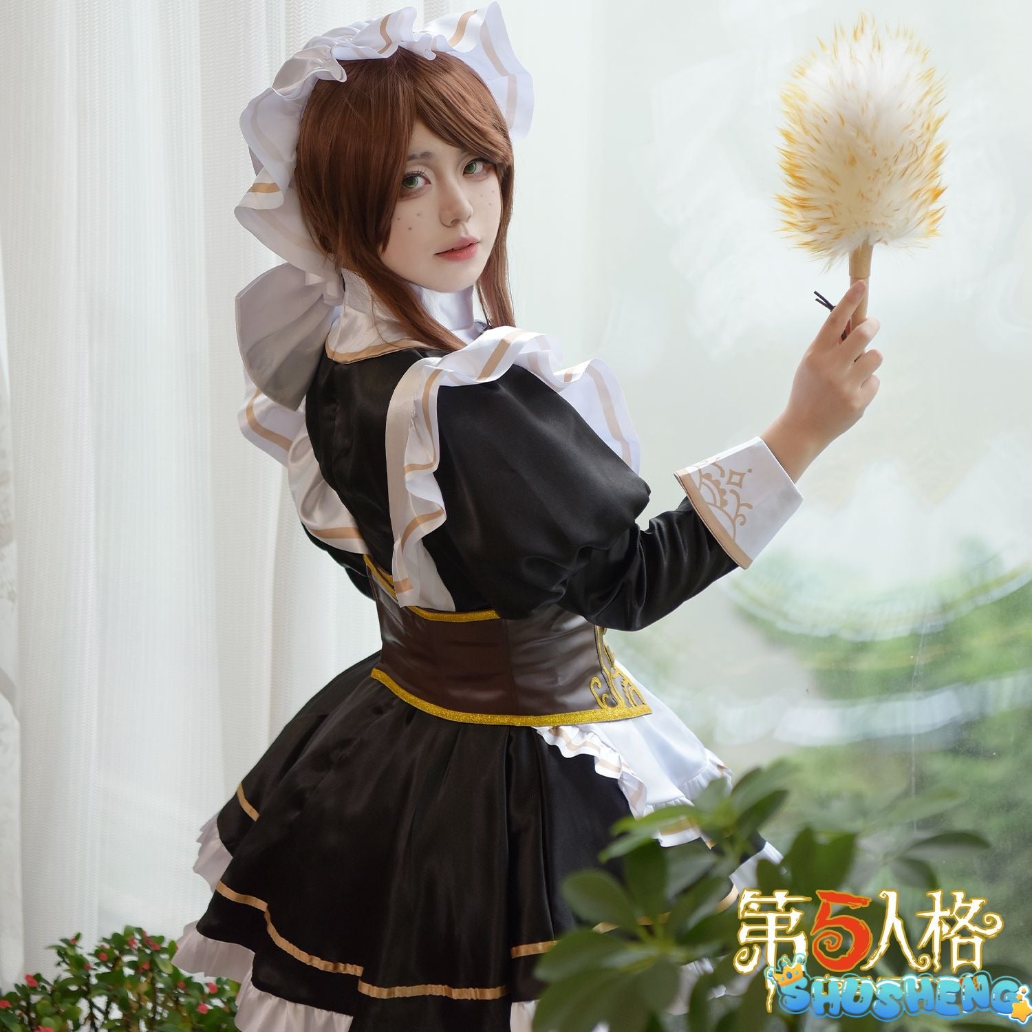 Game Identity V Gardener Emma Woods Steampunk Maid Cosplay Costume Maid Dress For Girls Halloween Costume