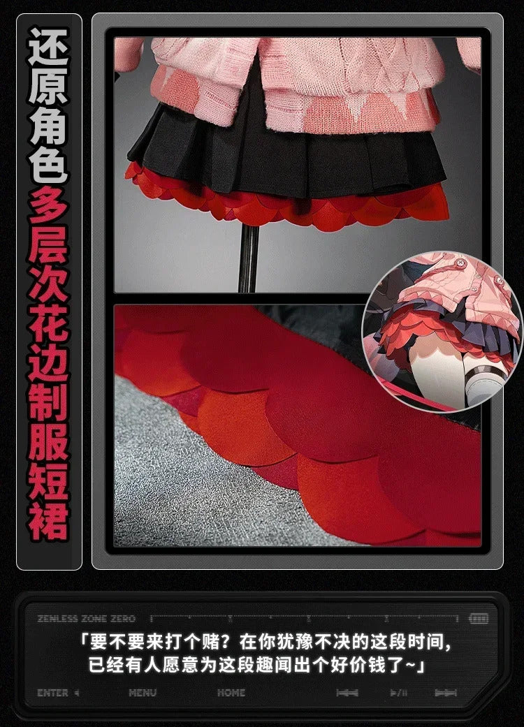 Ukinami Yuzuha Cosplay Costume Zenless Zone Zero Uniform Halloween Carnival Party Christmas Play Role Clothes Clothing for Women